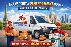  Transport Collaboratif et D&eacute;m&eacute;nagement Flexible en &Icirc;le-de-France : La Nouvelle G&eacute;n&eacute;ration du Transport avec Camion Minute